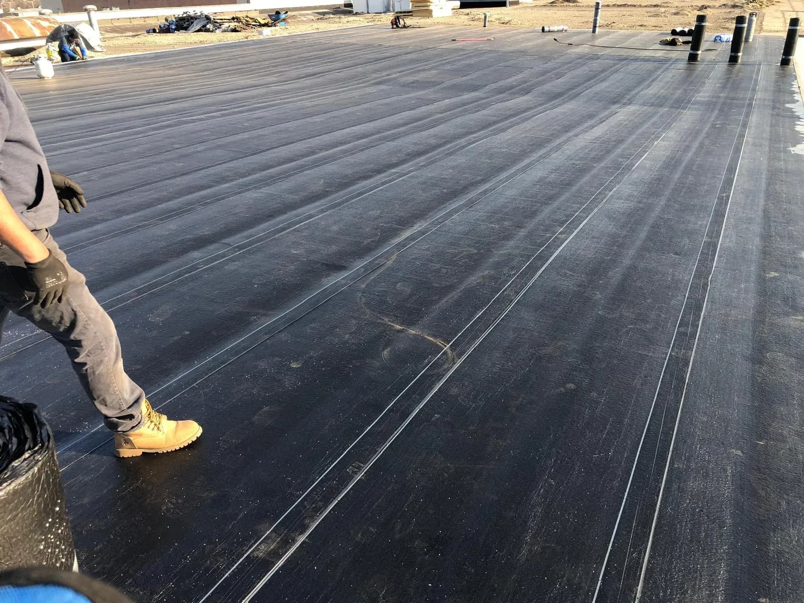 Commercial roofing work