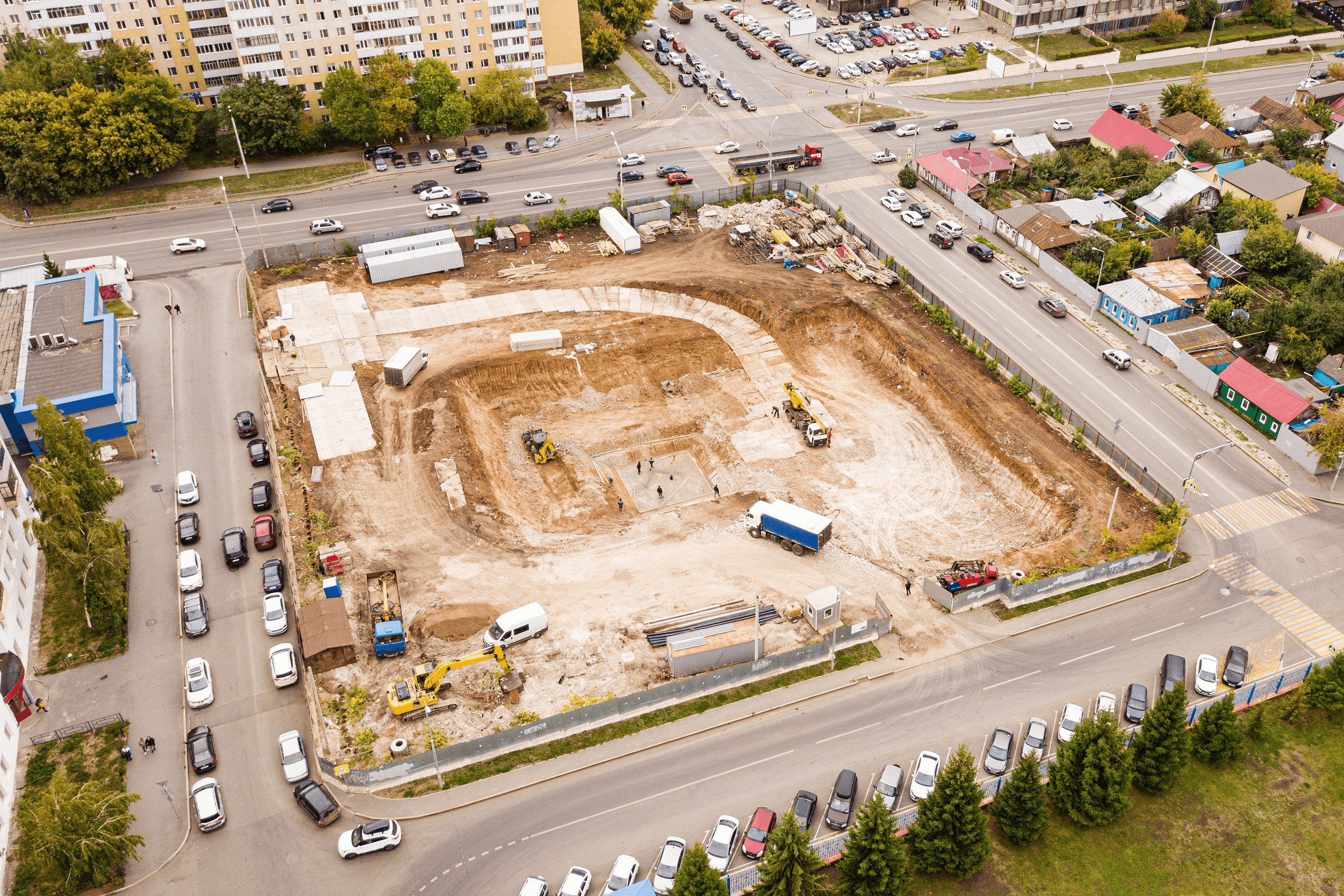 Foundation construction work